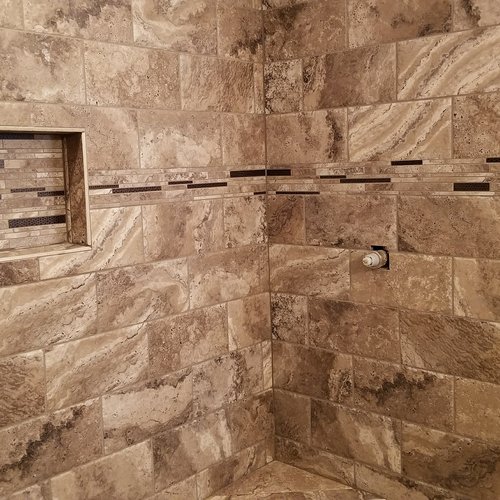 Shower and backsplash gallery by Pro Floors & Blinds in Spokane, WA