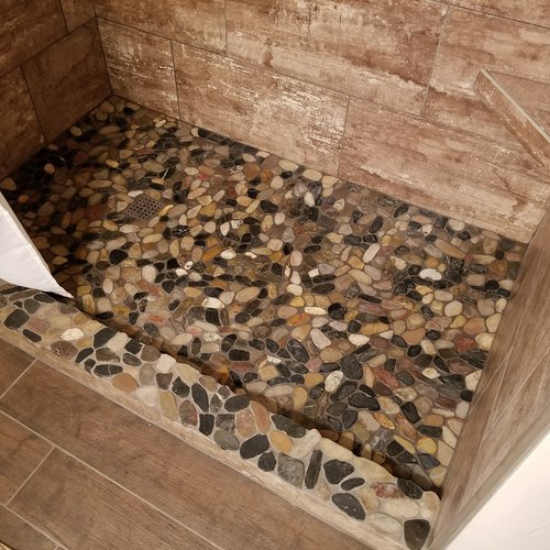Shower and backsplash gallery by Pro Floors & Blinds in Spokane, WA