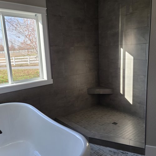 Shower and backsplash gallery by Pro Floors & Blinds in Spokane, WA